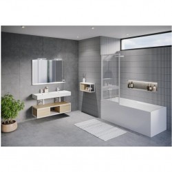 Шторка на ванну RIHO VZ LUCID GD501 800 x 1500 WHITE, GDB508W000