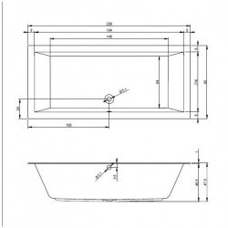 Гидромассажная ванна RIHO LUGO JOY 200x90