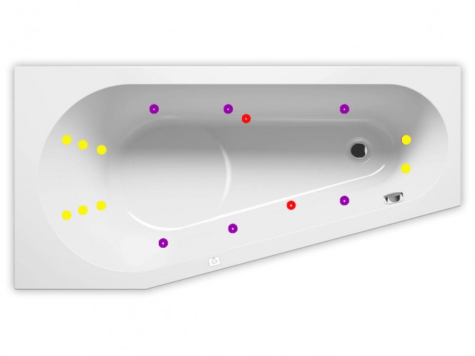 Гидромассажная ванна RIHO DELTA FLOW 150x80 см R