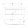 Гидромассажная ванна встраиваемая RIHO RETHINK CUBIC JOY 160x70