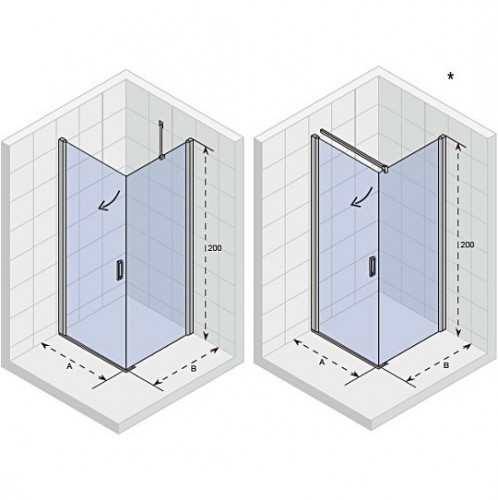 Душевой уголок RIHO SZ NOVIK Z201 962x1162x2000, GZ5100120