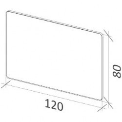 Зеркало RIHO SIELD прямоугольное 120 x 80 см