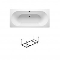 Комплект акриловая ванна RIHO CAROLINA 170x80, B055001005 с каркасом