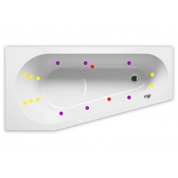 Гидромассажная ванна RIHO DELTA FLOW 160x80 см R