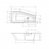 Акриловая ванна RIHO RETHINK SPACE 160x75 L, B112001005 (BR1400500000000)