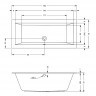 Акриловая ванна встраиваемая RIHO LUGO 160x70, B138001005