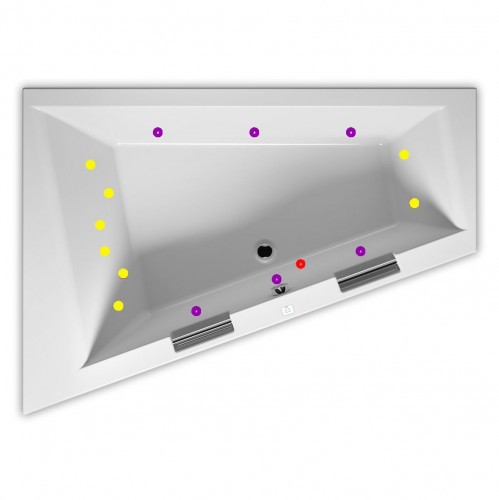 Гидромассажная ванна RIHO DOPPIO FLOW 180х130 см R