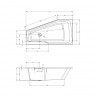Акриловая ванна RIHO RETHINK SPACE 170x90 R, B113001005 (BR1500500000000)