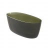 Ванна прозрачная из искусственного камня RIHO OVAL 160х72, Froasted Forest B129002F03