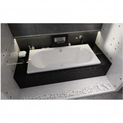 Комплект акриловая ванна RIHO CAROLINA 170x80, B055001005 с каркасом, сливом-переливом и панелью