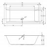 Акриловая ванна встраиваемая RIHO LUGO 180x80, B133001005