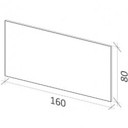Зеркало RIHO с металлическим каркасом 160 x 80 см