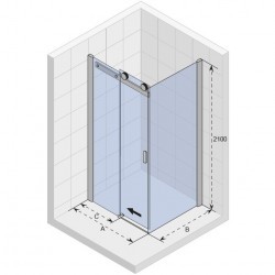 Душевой уголок RIHO BALTIC B203 100х80 см, GE0007200