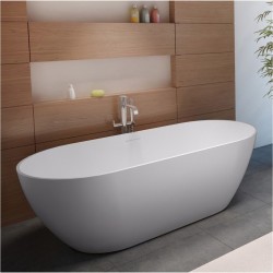 Ванна из искусственного мрамора Solid Surface Riho Bilbao 170x80 белая B118001105