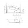 Акриловая ванна RIHO RETHINK SPACE 170x90 L, B114001005 (BR1600500000000)