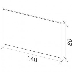 Зеркало RIHO с металлическим каркасом 140 x 80 см