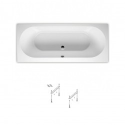 Комплект Акриловая ванна RIHO CAROLINA 170x80 и ножки