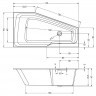 Акриловая ванна RIHO RETHINK SPACE 170x90 L FALL, B114006005