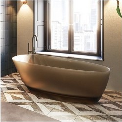 Ванна прозрачная из искусственного камня RIHO OVAL 175х80, Froasted Umber B152002F02