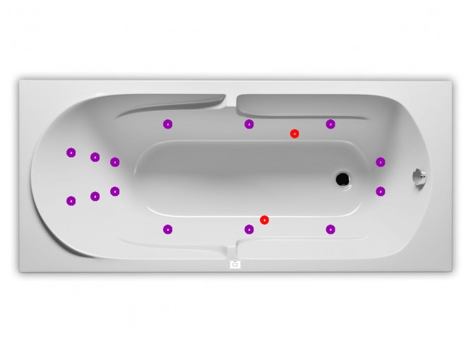 Гидромассажная ванна RIHO FUTURE FLOW 180x80