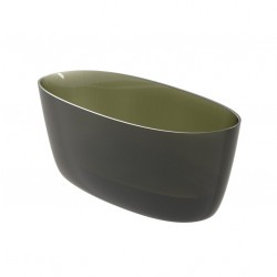 Ванна прозрачная из искусственного камня RIHO OVAL 175х80, Froasted Forest B152002F03