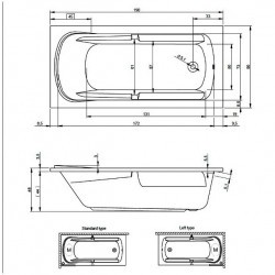 Гидромассажная ванна RIHO FUTURE XL FLOW 190x90