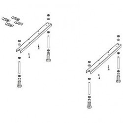 Комплект Акриловая ванна RIHO CAROLINA 170x80, ножки, слив-перелив и панель