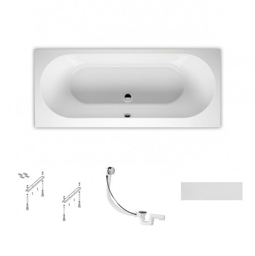 Комплект Акриловая ванна RIHO CAROLINA 170x80, ножки, слив-перелив и панель