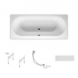 Комплект Акриловая ванна RIHO CAROLINA 170x80, ножки, слив-перелив и панель