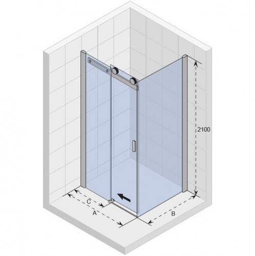 Душевой уголок RIHO BALTIC B203 120х90 см, GE0902200