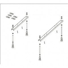 Ножки для ванны Riho Special POOTSET09