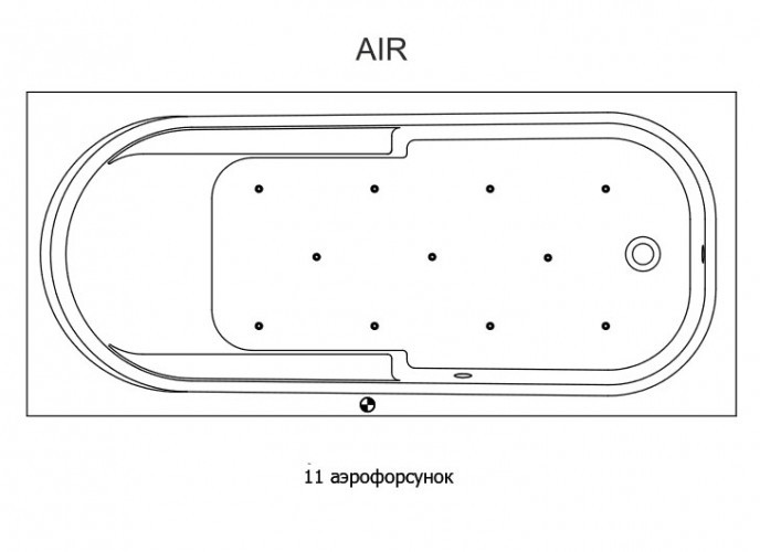 Гидромассажная ванна RIHO COLUMBIA AIR 160x75