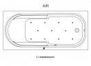 Гидромассажная ванна RIHO COLUMBIA AIR 160x75