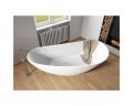 Асимметричная ванна из искусственного камня Riho Granada 190x90 белая BS2000500000000