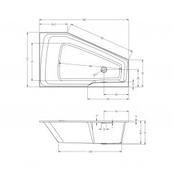 Акриловая ванна RIHO RETHINK SPACE 180x110 L, B116001005 (BR1800500000000)