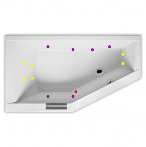 Гидромассажная ванна RIHO GETA FLOW 160x90 R