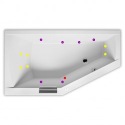 Гидромассажная ванна RIHO GETA FLOW 160x90 R