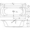 Акриловая ванна матовая RIHO LINARES VELVET 180x80 см, B142001105