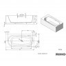 Ванна из искусственного камня Riho Madrid 180x86 белая B124001105 (BS4000500000000)