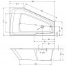 Акриловая ванна RIHO RETHINK SPACE 180x110 L FALL, B116006005