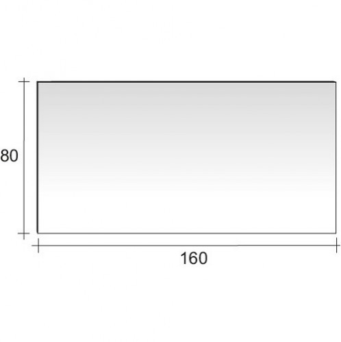 Зеркало RIHO Тип 14 с LED подсветкой 160 x 80 см