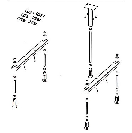 Ножки для ванны Riho Strong POOTSET08