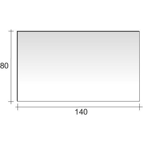 Зеркало RIHO Тип 14 с LED подсветкой 140 x 80 см