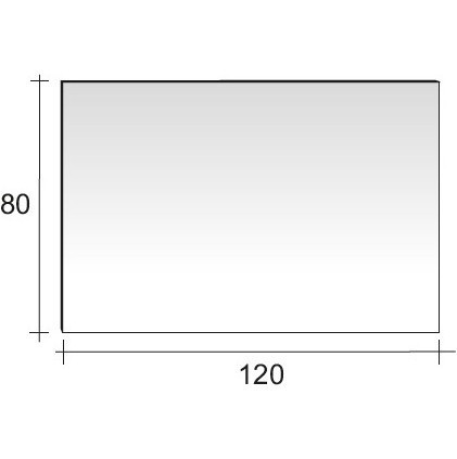 Зеркало RIHO Тип 14 с LED подсветкой 120 x 80 см