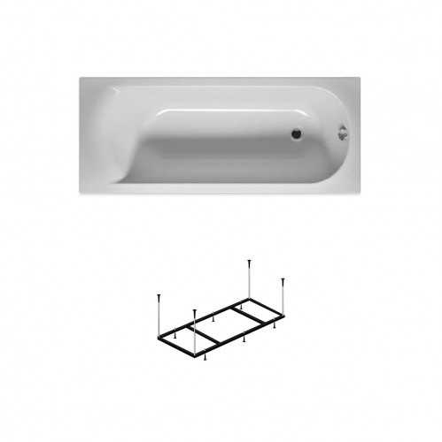 Компект акриловая ванна RIHO MIAMI 160x70, B059001005 с каркасом