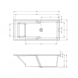 Акриловая ванна RIHO STILL SHOWER 180x80 FALL, B103013005