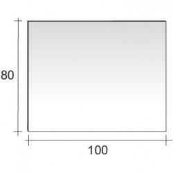Зеркало RIHO Тип 14 с LED подсветкой 100 x 80 см
