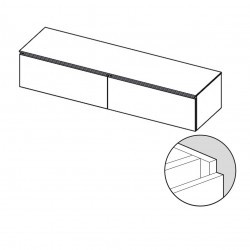 Мебель для ванной RIHO Fromscratch Тумбы со столешницей SET A-1 160 см, отделка под дерево