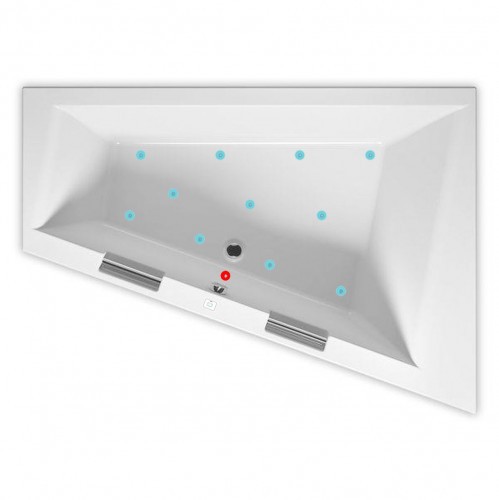 Гидромассажная ванна RIHO DOPPIO AIR 180х130 см L