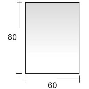 Зеркало RIHO Тип 14 с LED подсветкой 60 x 80 см